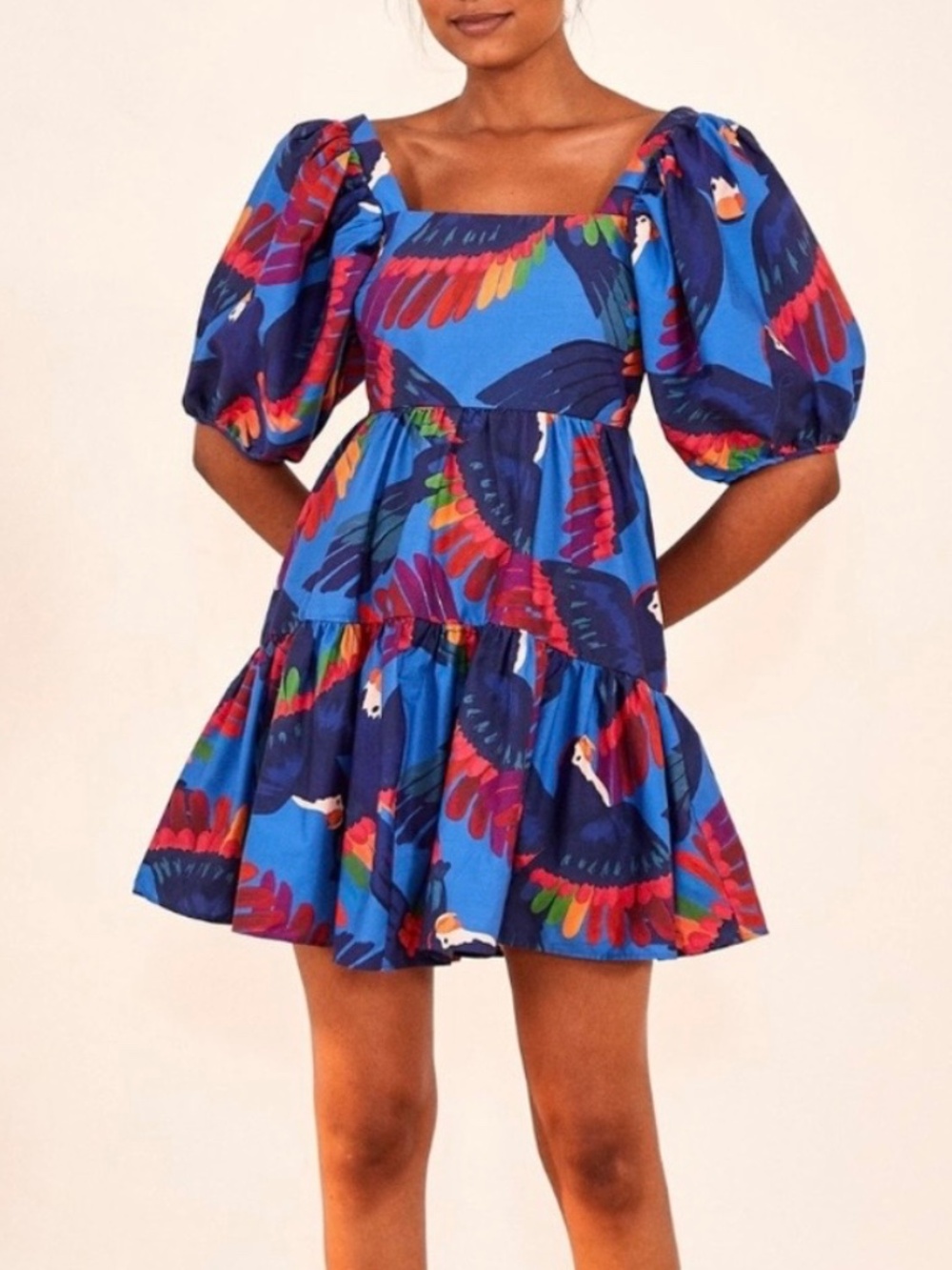 Blue colorful Farm Rio dress